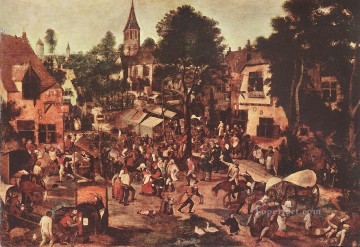  village Works - Village Feast peasant genre Pieter Brueghel the Younger